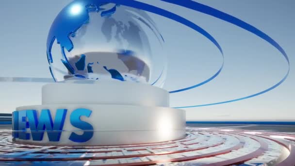 World News Antecedentes Loop Noticias Última Hora Del Mundo Digital — Vídeos de Stock