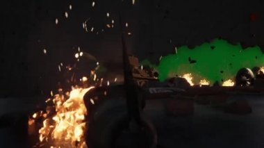 Yeşil Ekran Arkaplanıyla Savaştan Sonra 4K