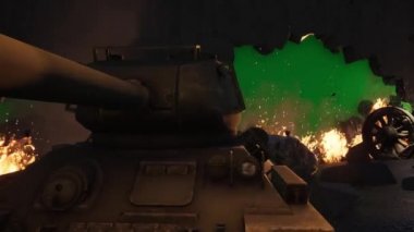 Yeşil Ekran Arkaplanıyla Savaştan Sonra 4K