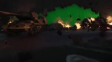 Yeşil Ekran Arkaplanıyla Savaştan Sonra 4K