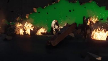 Yeşil Ekran Arkaplanıyla Savaştan Sonra 4K