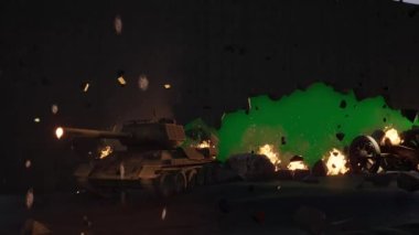Yeşil Ekran Arkaplanıyla Savaştan Sonra 4K