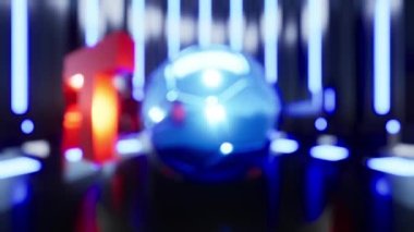 Bokeh Arkaplan Sporu. 3 Boyutlu Canlandırma