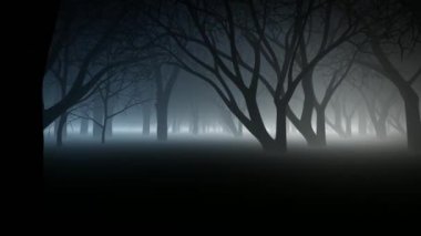 Gizemli Orman Geçmişi. 3d oluşturma