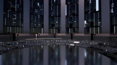 Yuvarlak platform, Sanal eğlence stüdyosu arka plan