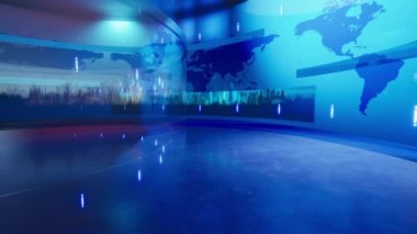 Stüdyo Arkaplanlı Dünya Haritası