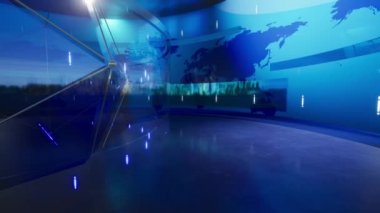 Stüdyo Arkaplanlı Dünya Haritası