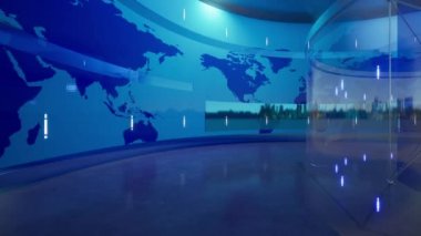 Stüdyo Arkaplanlı Dünya Haritası