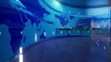 Stüdyo Arkaplanlı Dünya Haritası