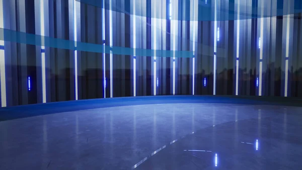 3D Sanal Haber Stüdyosu Arkaplanı. 3d oluşturma