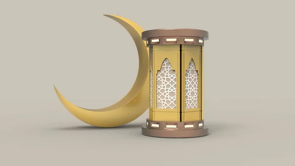 3D Ramadan kareem Background, 3d illustration