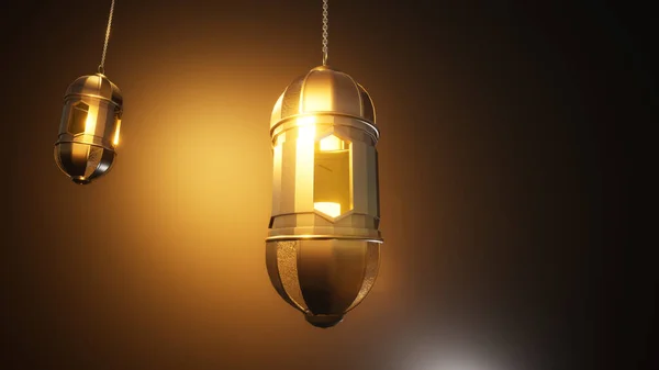 Background Ramadan Lantern Rendering — 스톡 사진