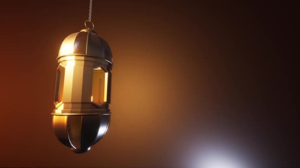 Hintergrund Der Ramadan Laterne Rendering — Stockvideo