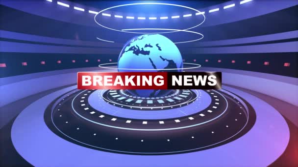 Breaking News Studio Background Animation — Stock Video © mus_graphic  #558700448