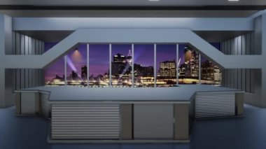 3D Sanal TV Stüdyo Haberleri, 3D Wall3D Sanal Haber Stüdyo Arkaplanı, Döngü TV Şovları için Arkaplan