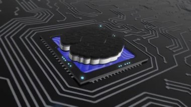 Dijital beyin yapay zeka ağ bağlantısı