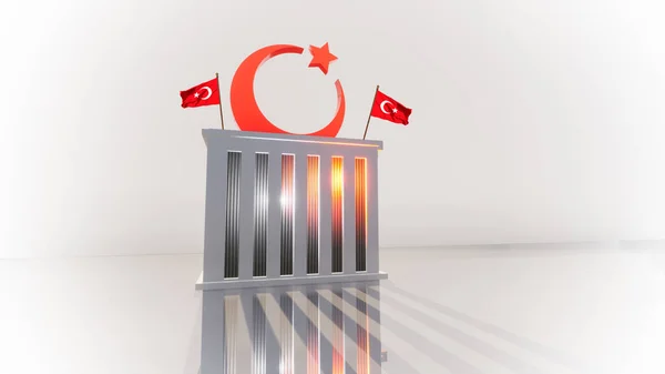 Kasim Atatürk Emléknap Háttér — Stock Fotó