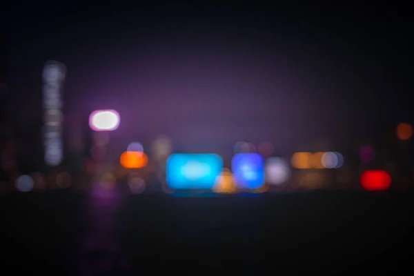 Abstract Colorful Circular Bokeh City Background — Stock Photo, Image