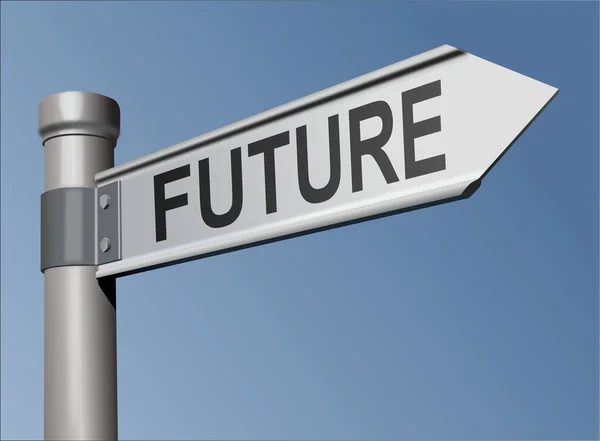 Guidepost with the word Future — Stock Photo, Image