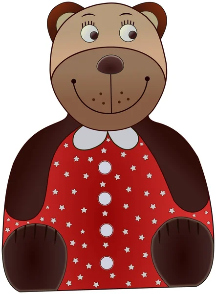 Urso de desenho animado colorido — Fotografia de Stock