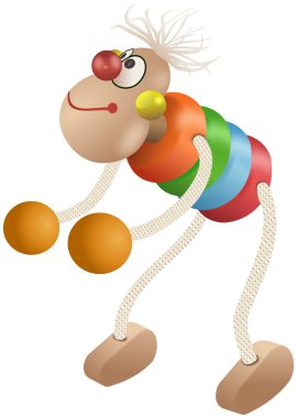 komik kukla renkli oyuncak