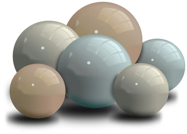 Conjunto de bolas brilhantes — Fotografia de Stock