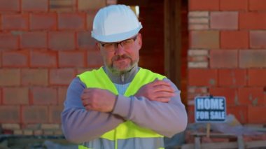 İnşaat mühendisi uzman bir şeye katılıyor ya da olumlu yanıt veriyor.