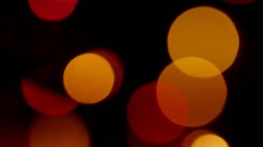 Işık sızıntısı 4K görüntüler, mercek parıltısı bokeh örtüleri, sönmüş flaş ışını alev arka planı