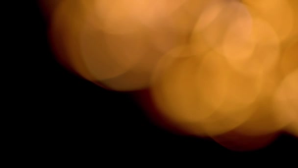 Filtraciones de luz abstracta borrosa imágenes 4K, moviendo lente círculo parpadeante resplandor llamarada superposiciones bokeh — Vídeo de stock