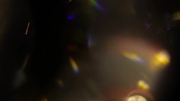Lichtlekken organische lens onscherp wazig effect achtergrond animatie beeldmateriaal overlays overgangen — Stockvideo