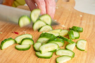 Taze salata, çiğ vejetaryen. yemek yemek