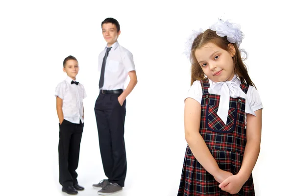 Students posing in the studio — Stock Photo, Image