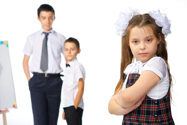 Students posing in the studio — Stock Photo, Image