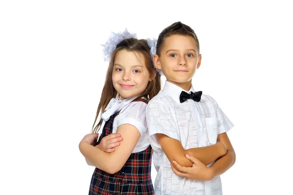 Students boy and girl — Stock Photo, Image