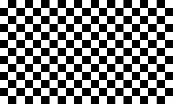 Ajedrez Negro Blanco Sin Costura Background Checkerboard Fondo — Vector de stock