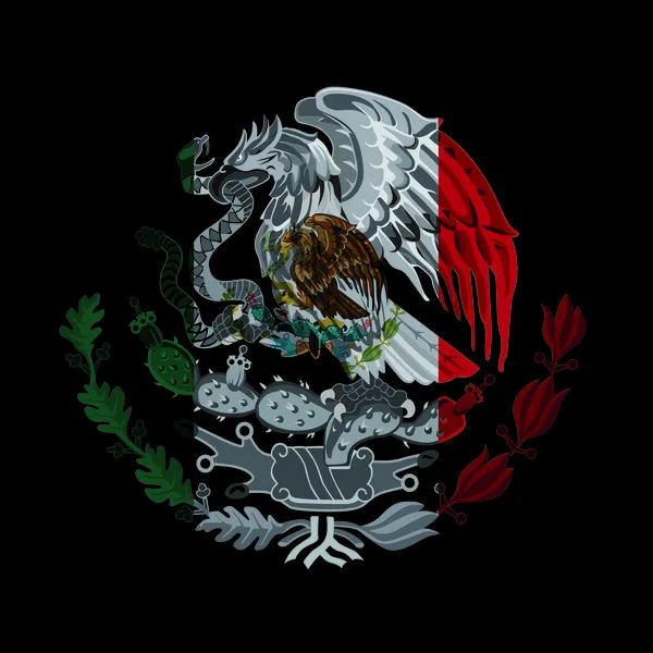 Escudo de armas de bandera mexicana —  Fotos de Stock