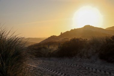 Tinnum, Sylt Almanya 'da güzel bir gün doğumu