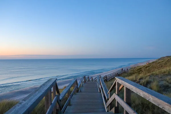 Uma Bela Maneira Através Das Dunas Sylt — Fotografia de Stock