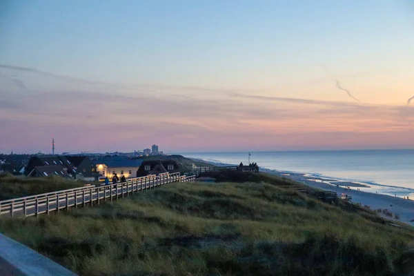 Een Mooie Weg Door Duinen Sylt — Stockfoto