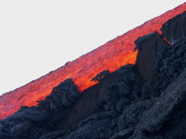 Etna eruption 2004 clipart