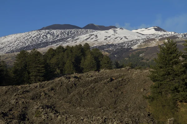 Etna paesaggio meridionale — Foto Stock