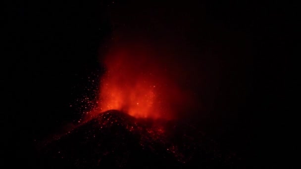 埃特纳火山喷发 — 图库视频影像