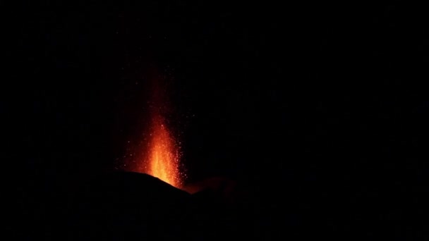 Mt. Etna erupção em outubro 2013 — Vídeo de Stock