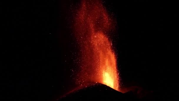 Explosive volcanic activity — Stock Video