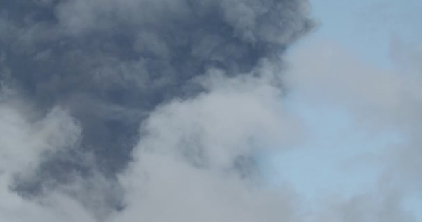 Tra Cenere Gas Vulcanici Sull Etna — Video Stock
