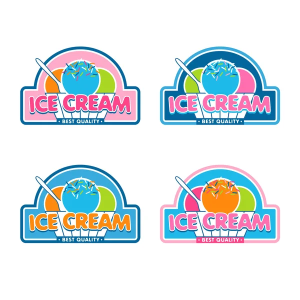 Eiscreme-Logo — Stockvektor