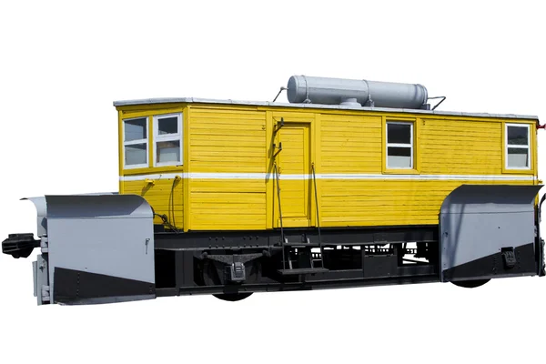 Yellow rail car — Stock Photo, Image