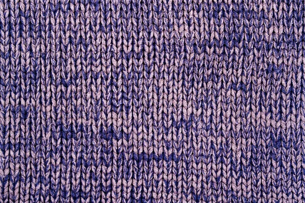 Fond tricoté bleu et beige — Photo