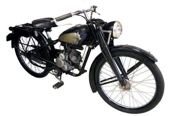 oude zwarte bromfiets