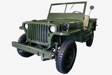 eski yeşil jeep